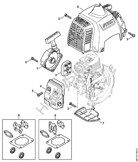 Dispositivo avviamento, silenziatore BT 230 BT 230 brand Stihl